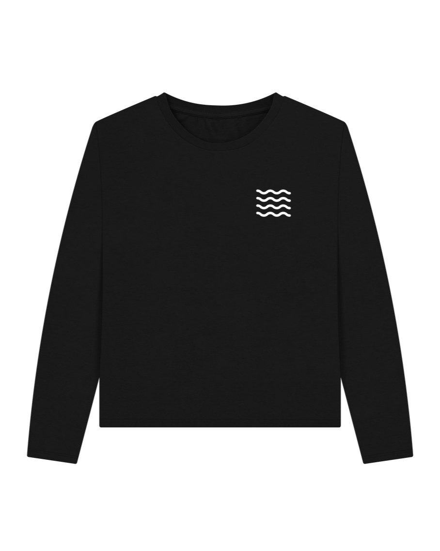 Black Octopoda Heavyweight Long Sleeve T-shirt