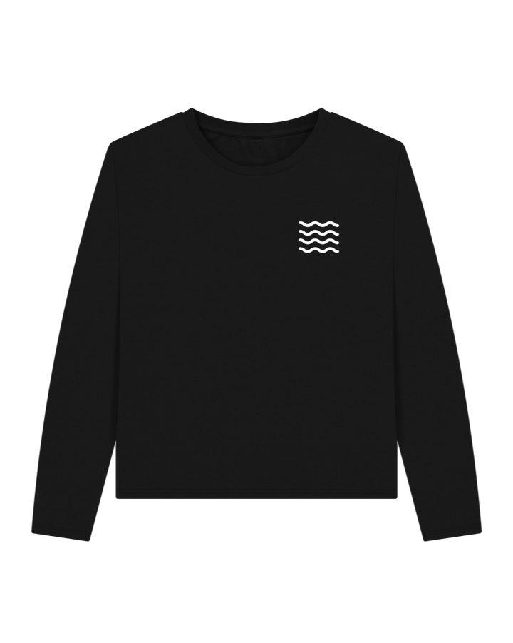 Black Octopoda Heavyweight Long Sleeve T-shirt