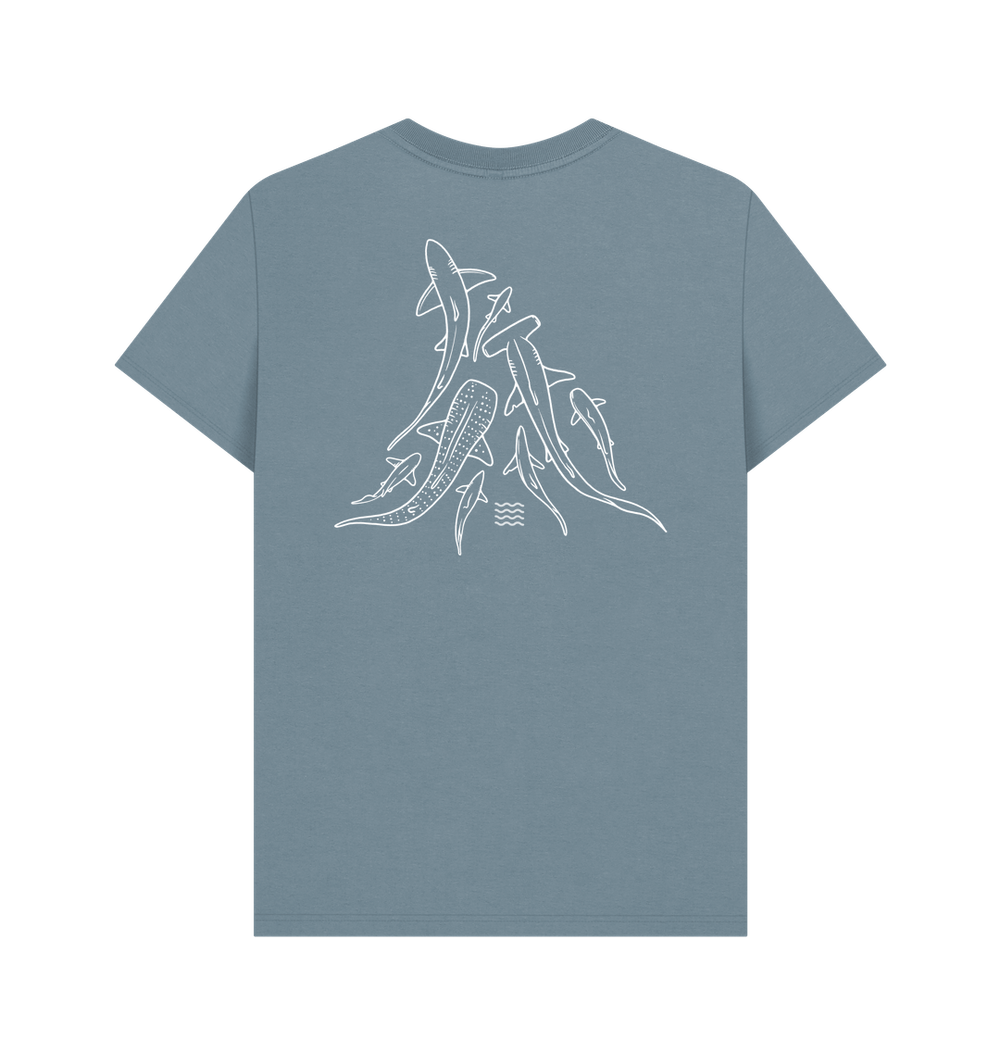 Stone Blue Printed T-shirt