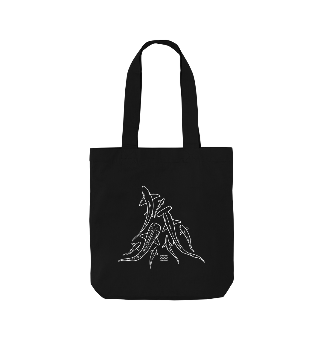 Black Fins Tote Bag