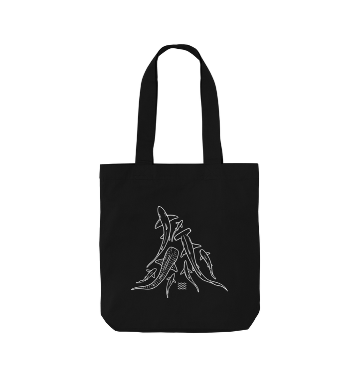 Black Fins Tote Bag