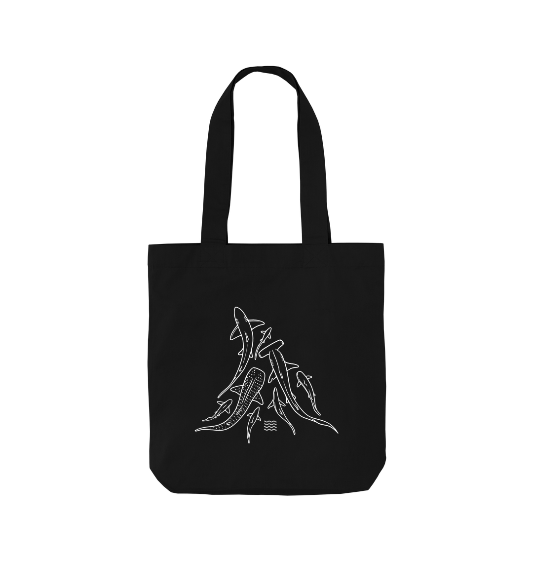 Black Printed Bag Front