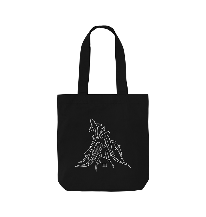 Black Printed Bag Front