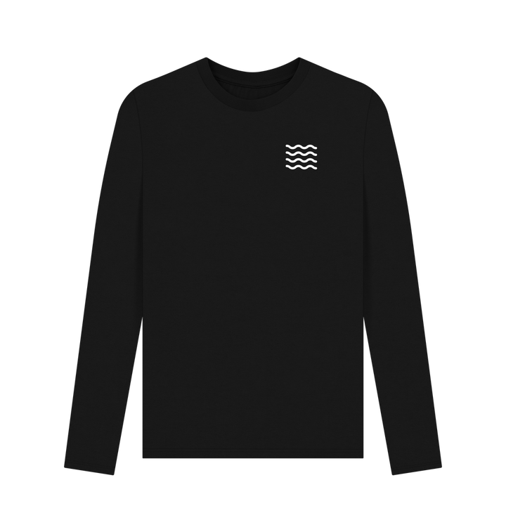 Black Printed Long Sleeve T Shirt
