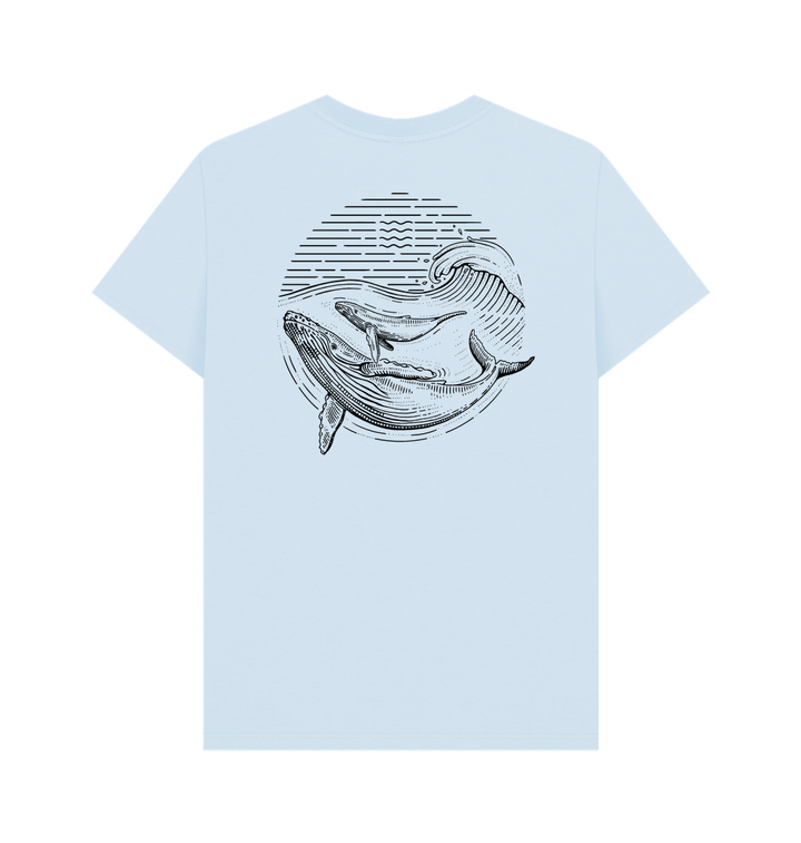 Sky Blue Printed T-shirt
