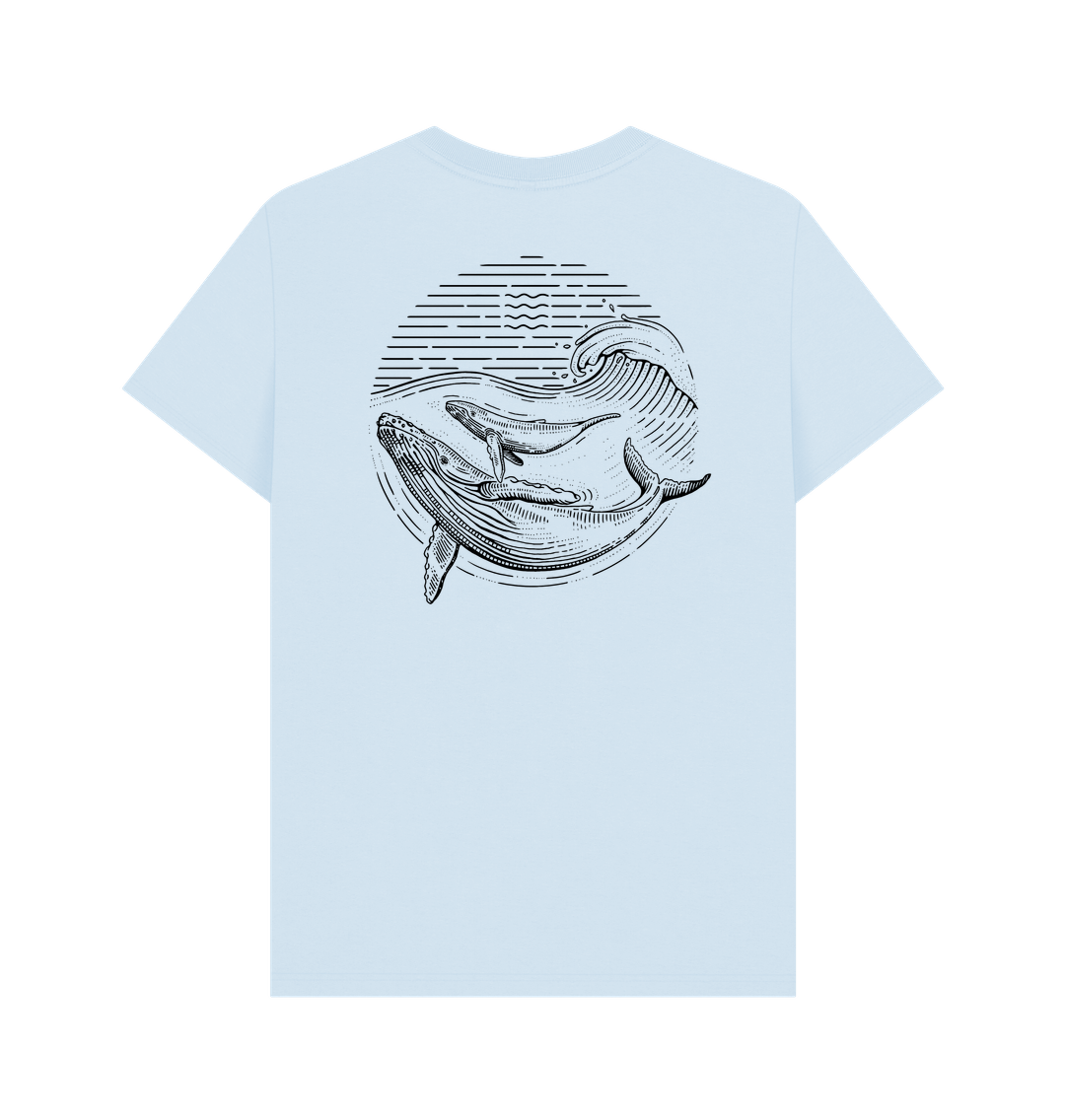 Sky Blue Printed T-shirt Back