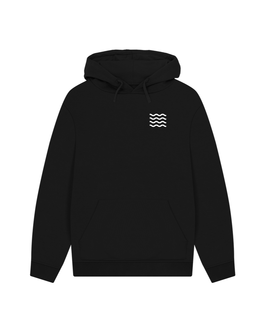 Black Two Sides Unisex Hoodie WV