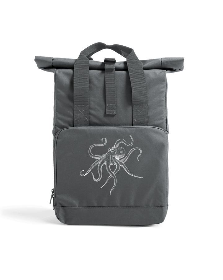 Graphite Grey Octo Recycled Roll-Top Backpack