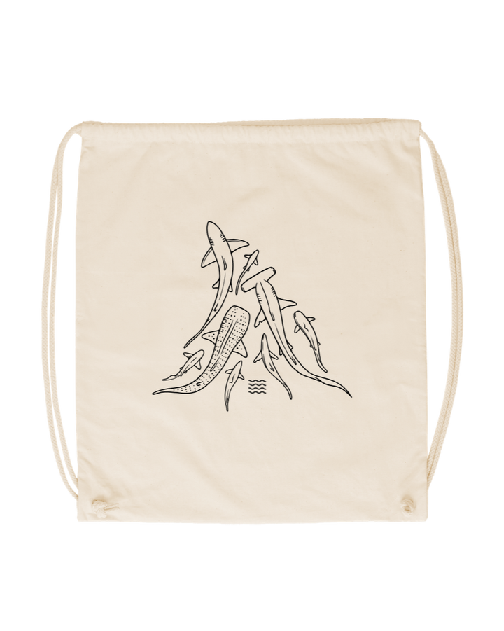 Natural Fins Drawstring Bag