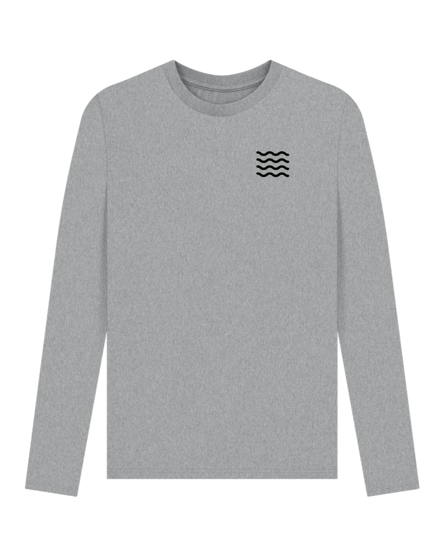 Athletic Grey Ocean Guardians Long Sleeve T-shirt Black