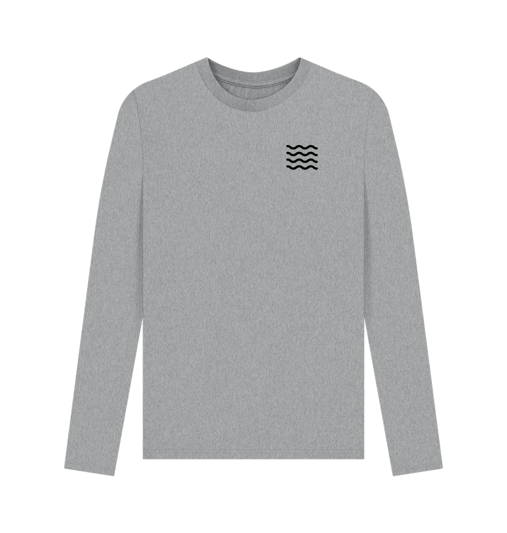 Athletic Grey Printed Long Sleeve T Shirt