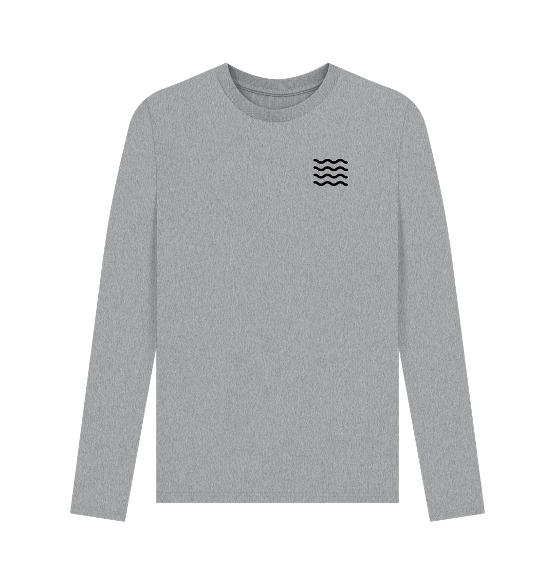 Athletic Grey Printed Long Sleeve T Shirt