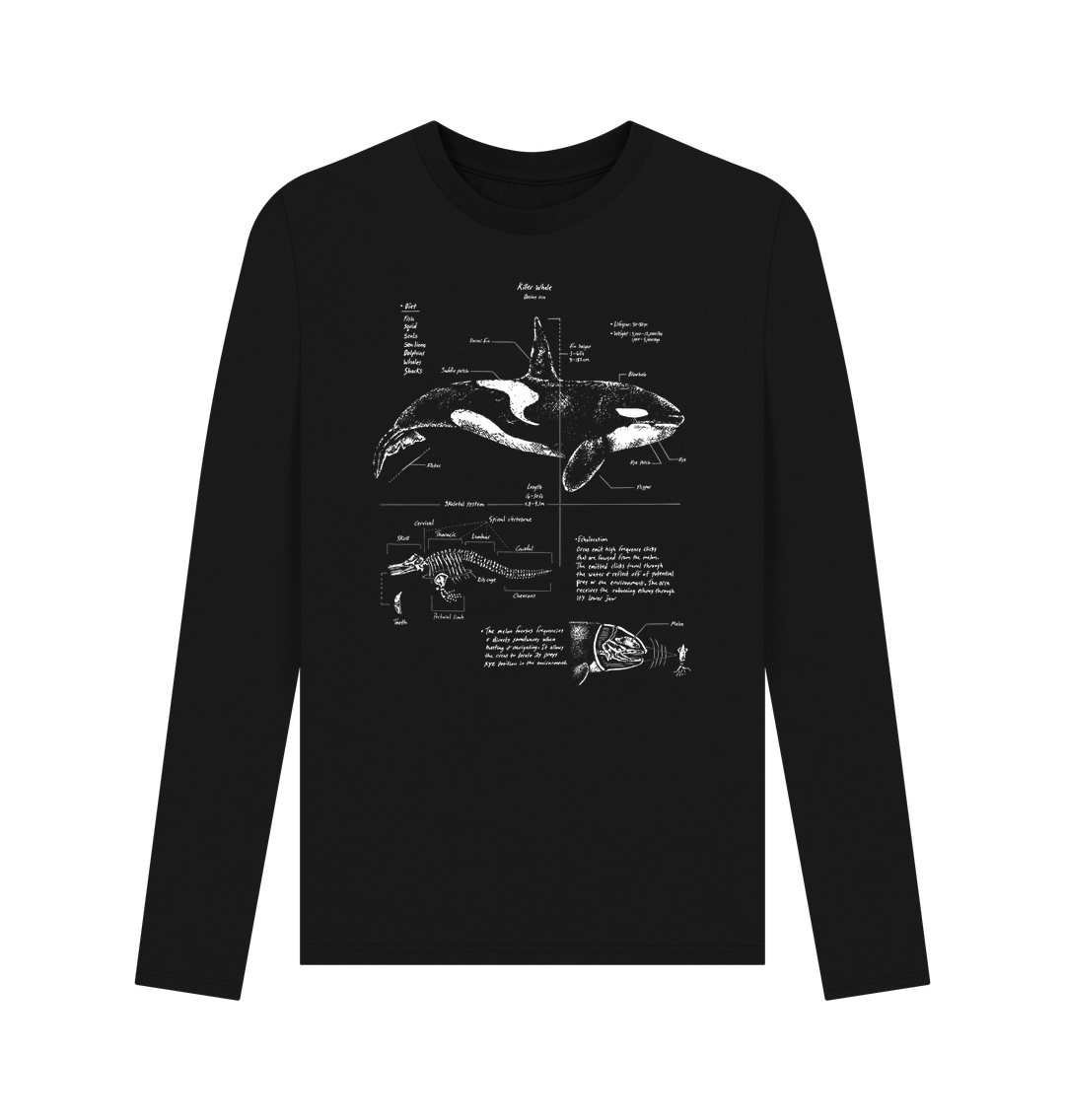 Black Printed Long Sleeve T Shirt