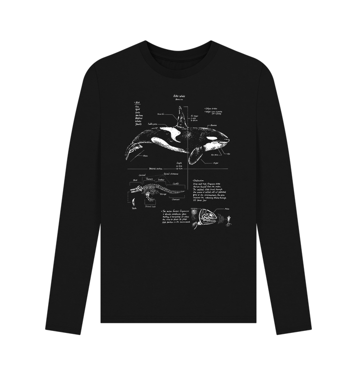 Black Printed Long Sleeve T Shirt