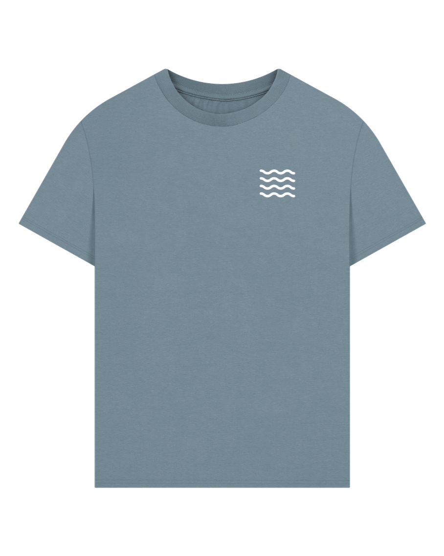 Stone Blue Fins Oversized T-shirt