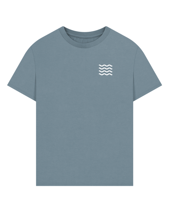 Stone Blue Fins Oversized T-shirt