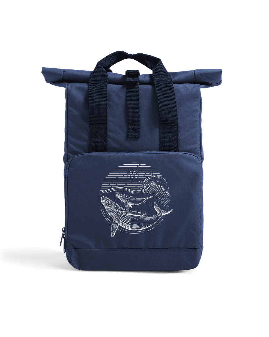 Navy Dusk Ocean Guardians Recycled Roll-Top Backpack