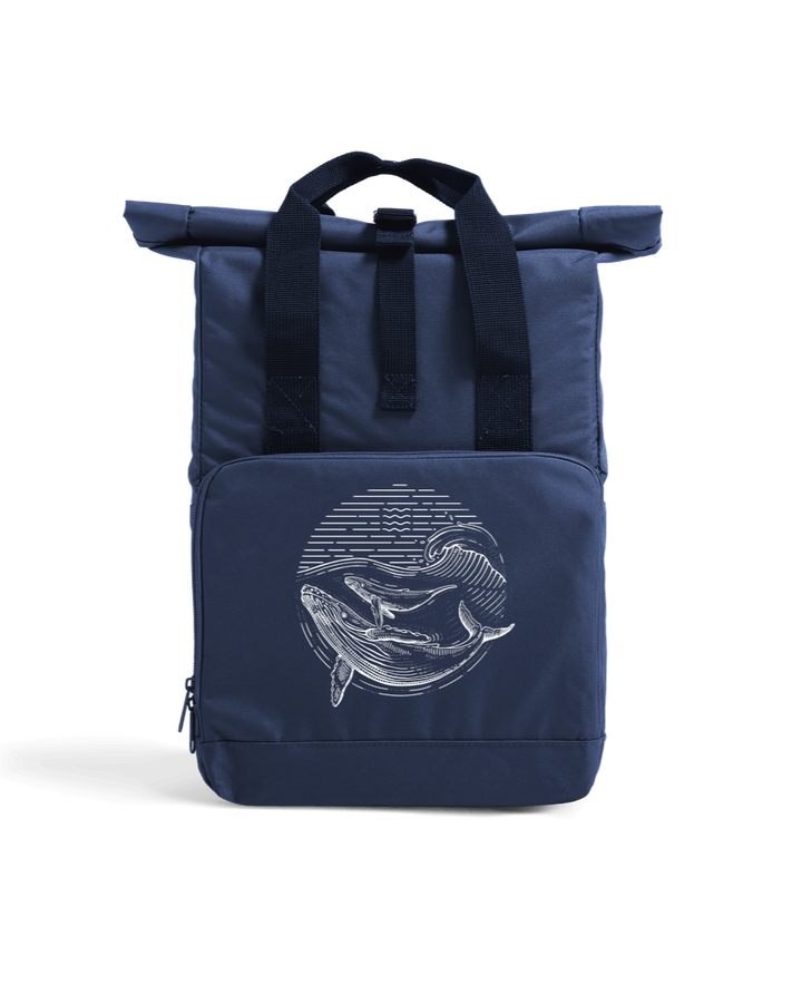 Navy Dusk Ocean Guardians Recycled Roll-Top Backpack