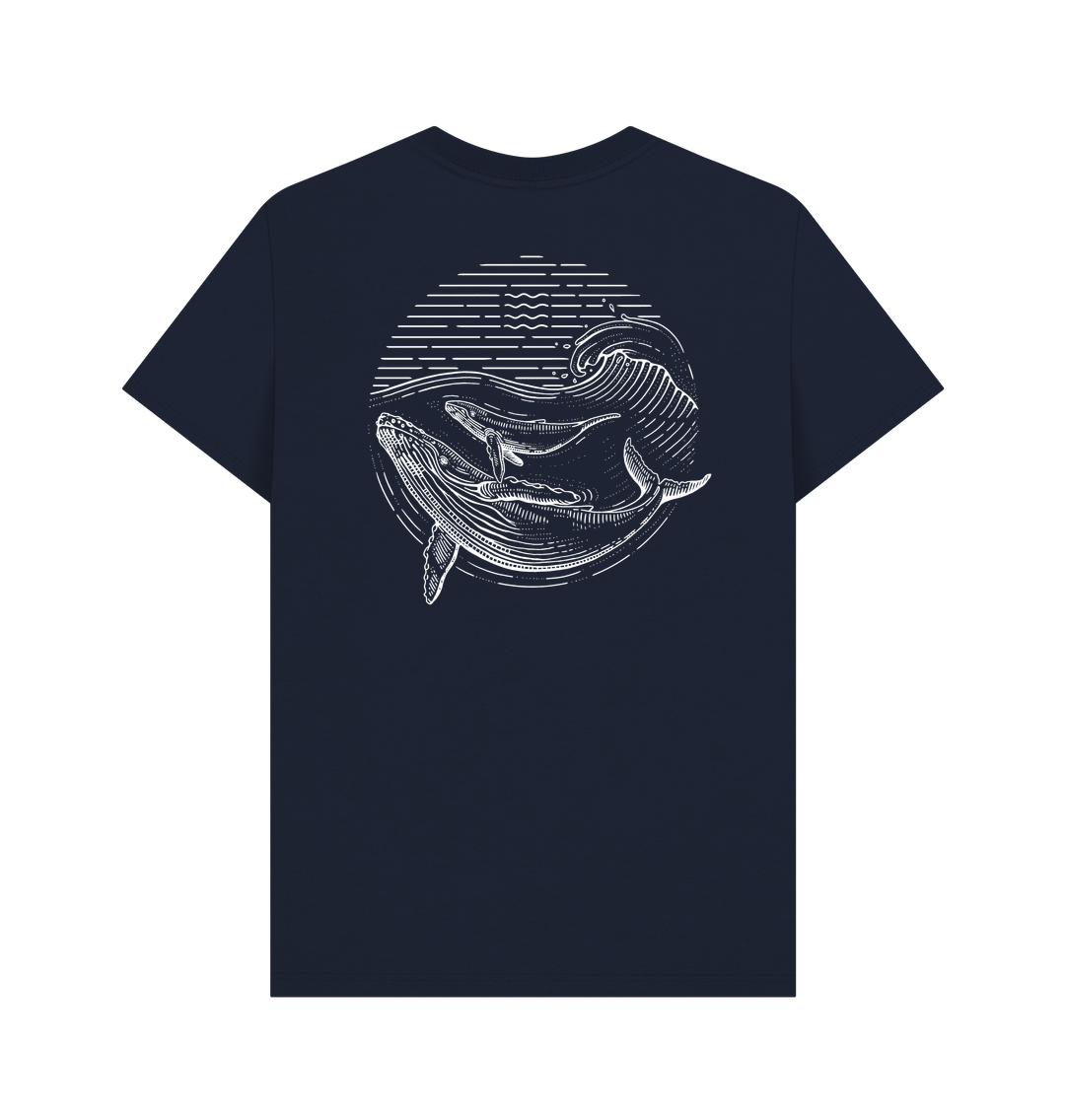 Navy Blue Printed T-shirt
