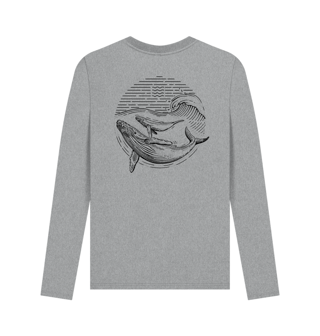 Athletic Grey Printed Long Sleeve T Shirt