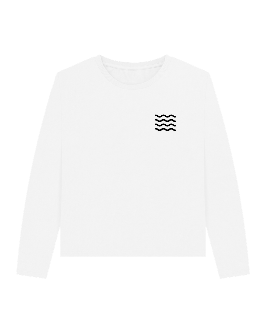 White Fins Heavyweight Long Sleeve T-shirt BV