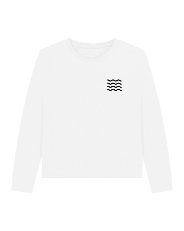 White Fins Heavyweight Long Sleeve T-shirt BV