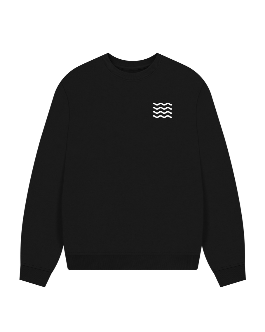 Black Oceans Nation Logo Women's Oversized Sweatshirt