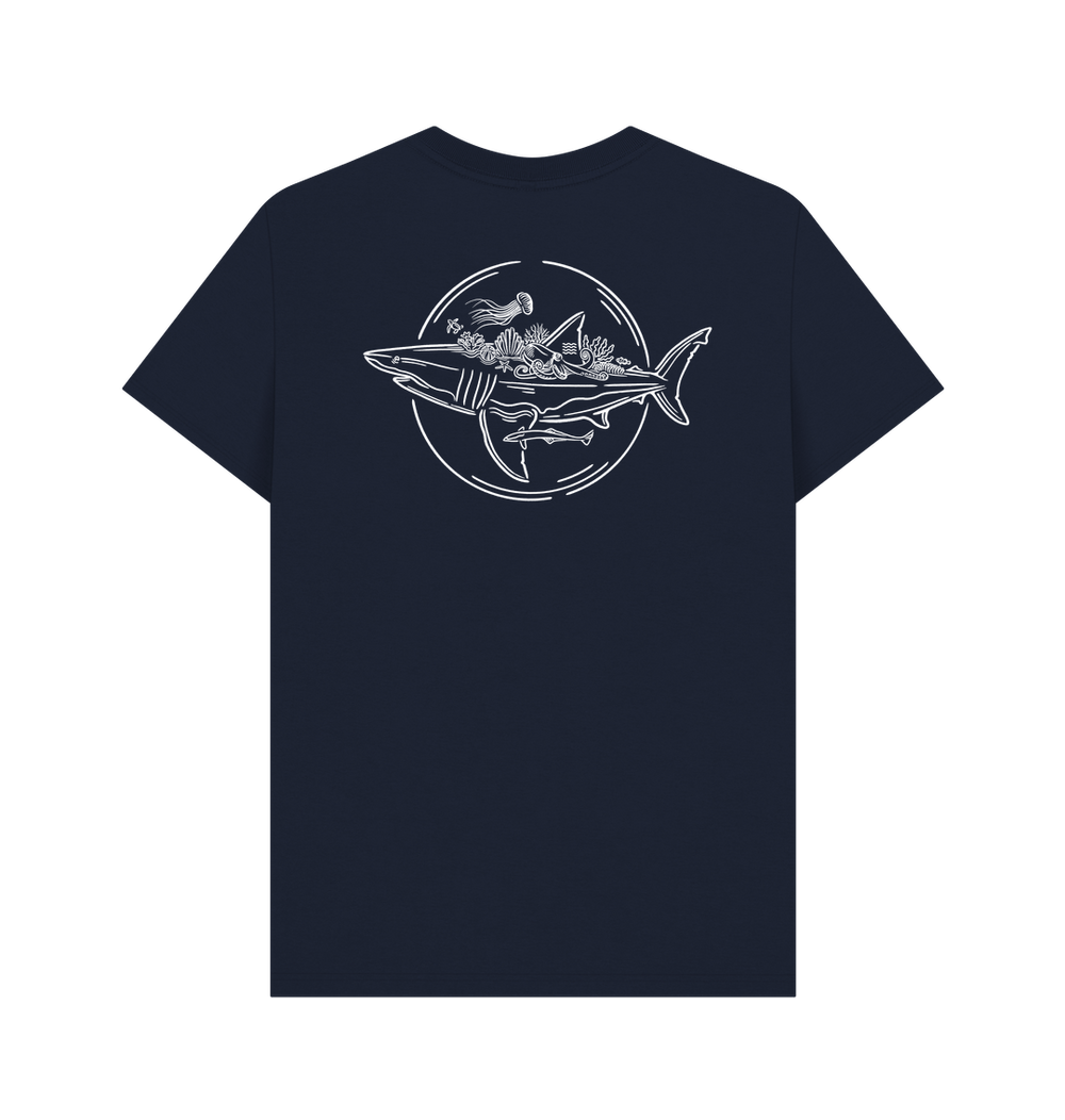 Navy Blue Printed T-shirt