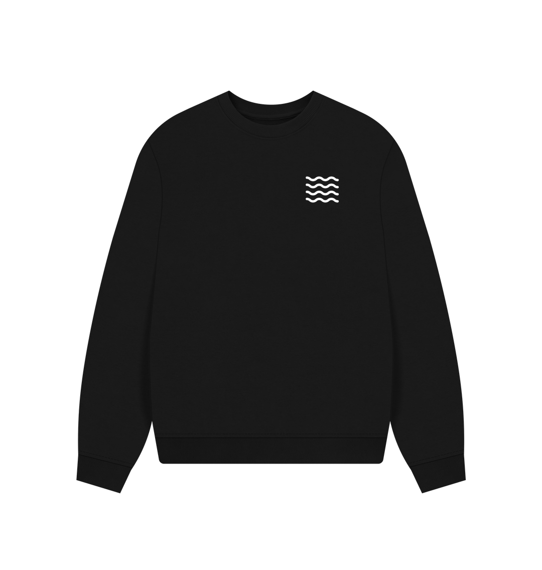 Black Printed Sweater