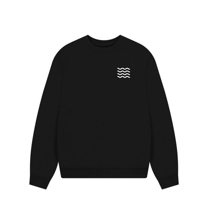Black Printed Sweater