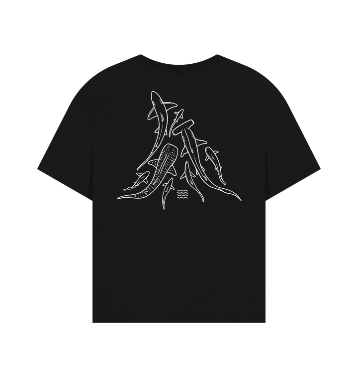 Black Printed T-shirt Back