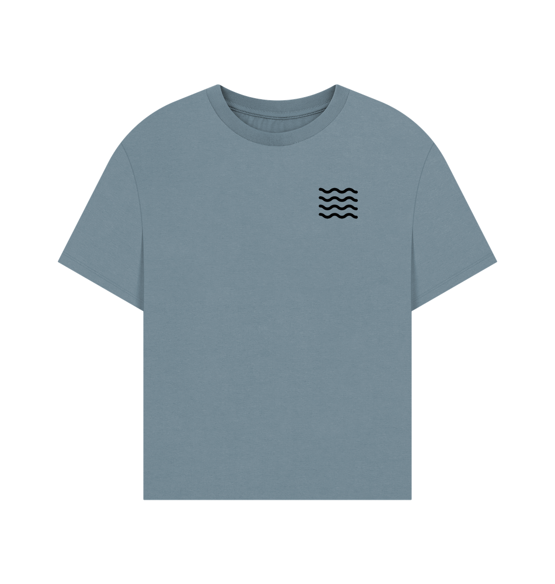 Stone Blue Printed T-shirt