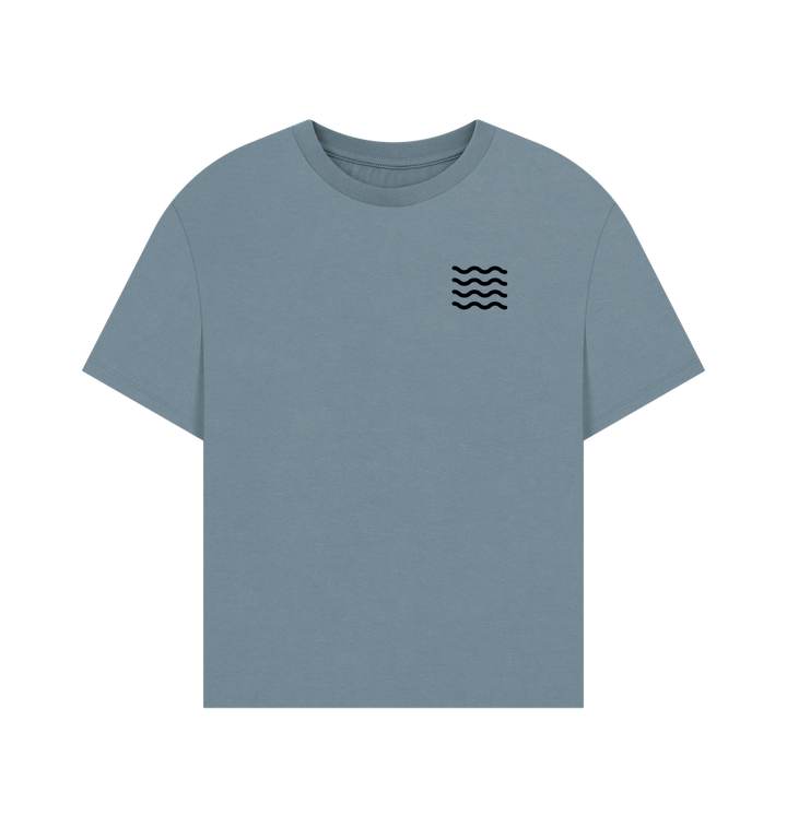 Stone Blue Printed T-shirt