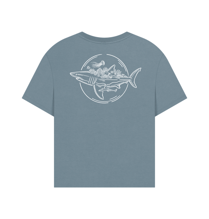 Stone Blue Printed T-shirt