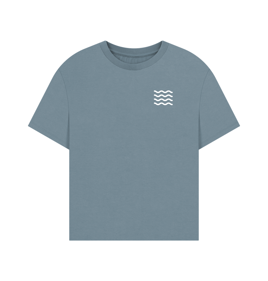 Stone Blue Printed T-shirt