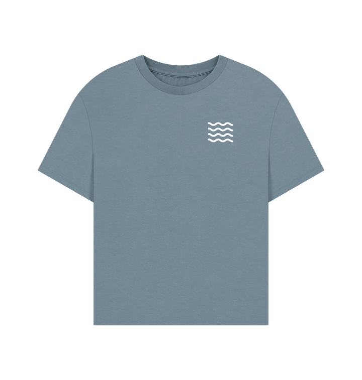 Stone Blue Printed T-shirt