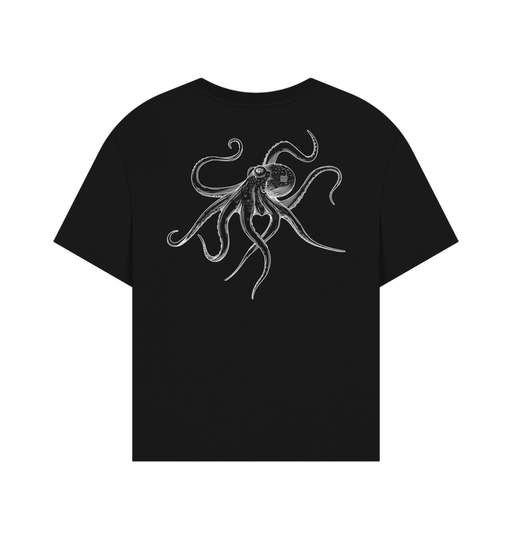 Black Printed T-shirt Back