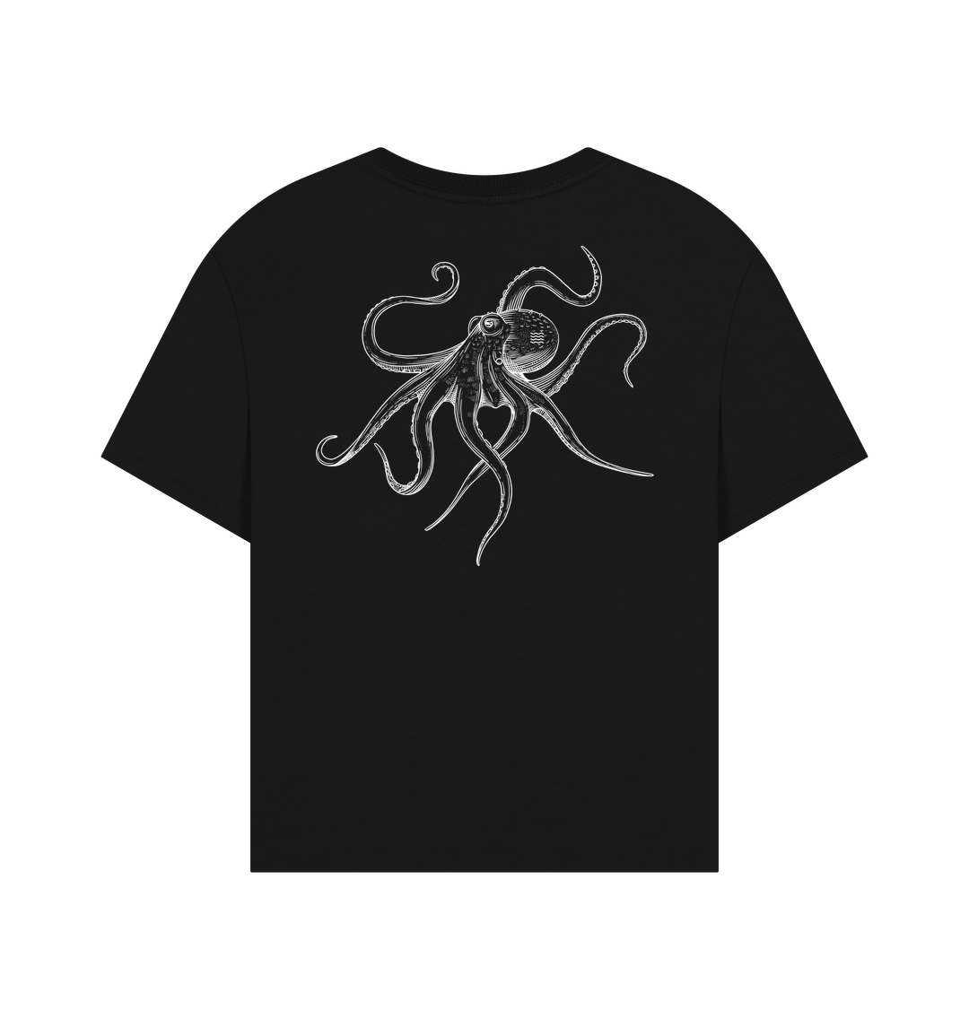 Black Printed T-shirt Back