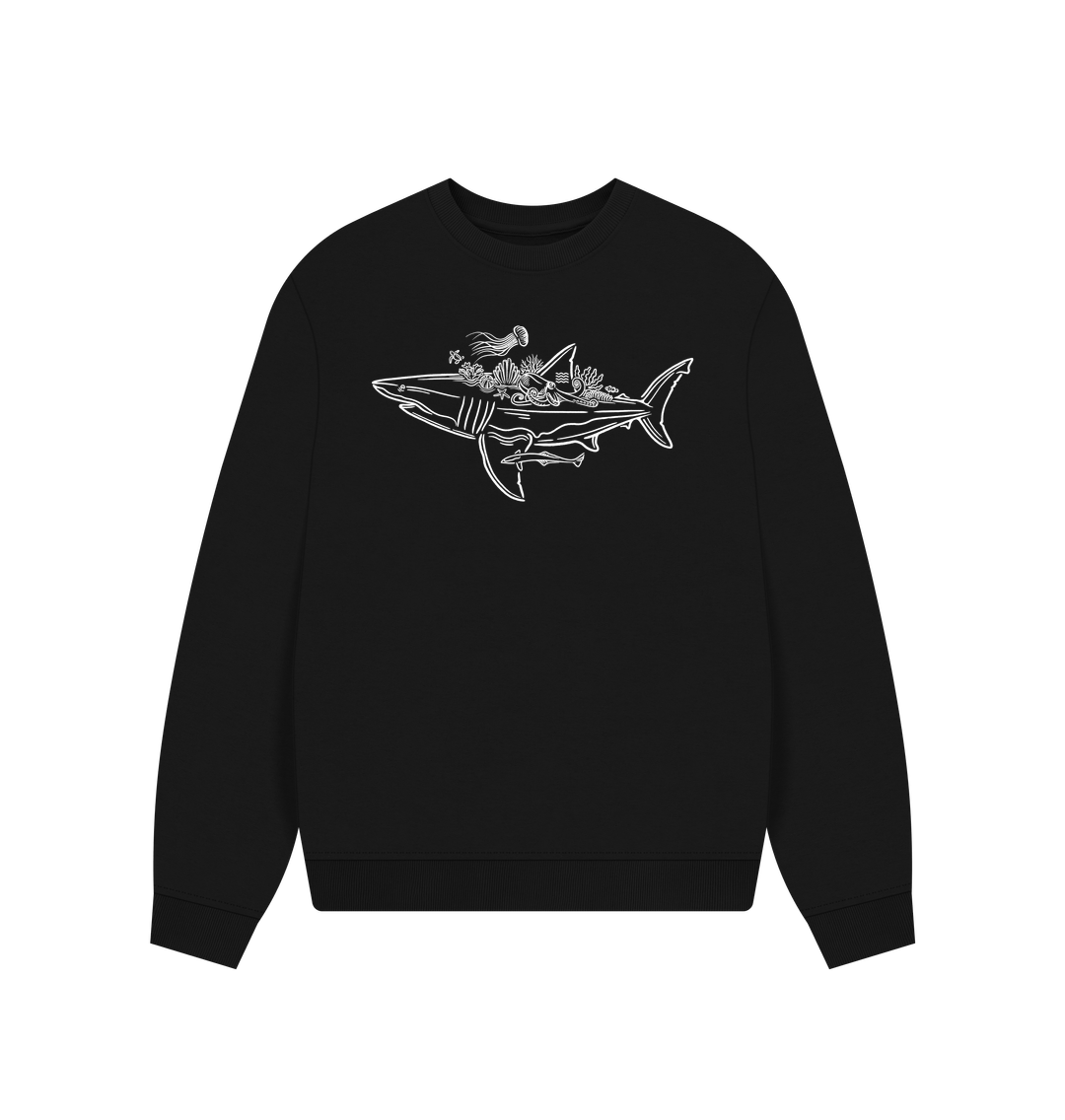 Black Printed Sweater