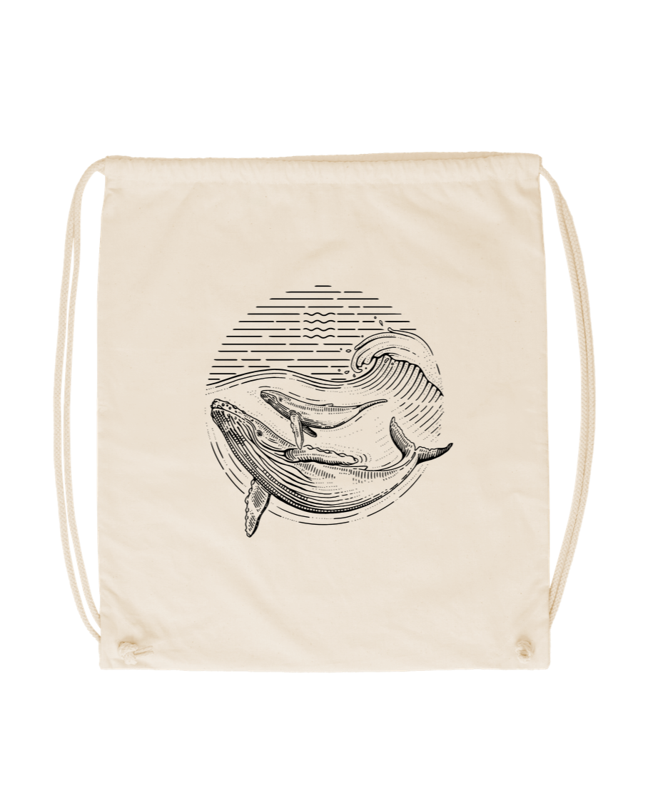 Natural Ocean Guardians Drawstring Bag