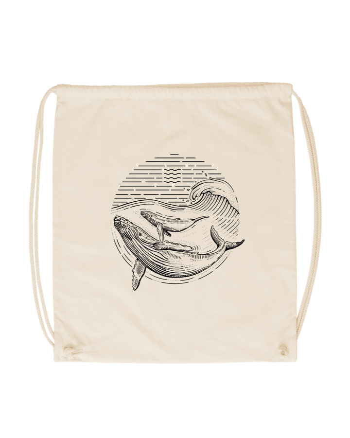 Natural Ocean Guardians Drawstring Bag