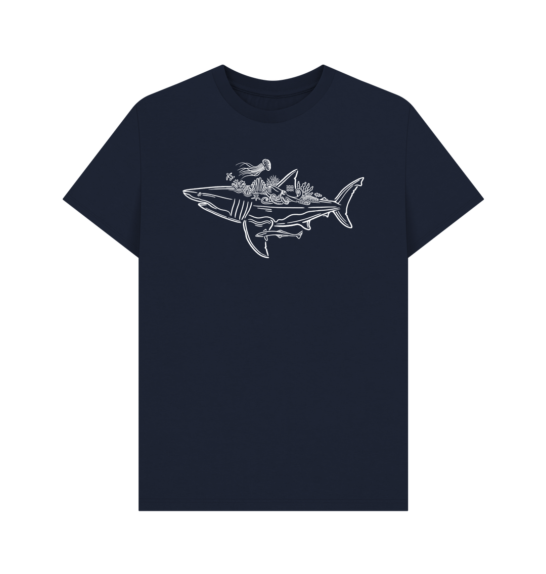 Navy Blue Printed T-shirt