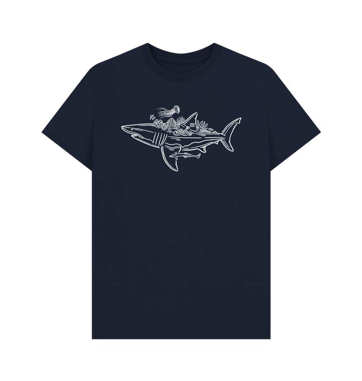 Navy Blue Printed T-shirt