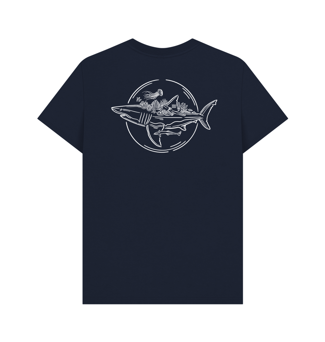 Navy Blue Printed T-shirt