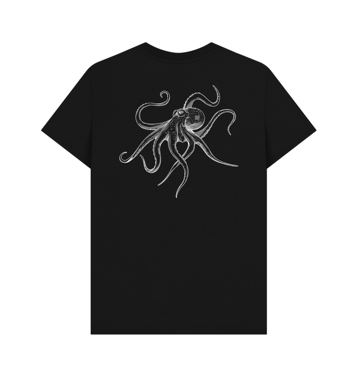 Black Printed T-shirt Back