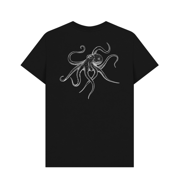 Black Printed T-shirt Back