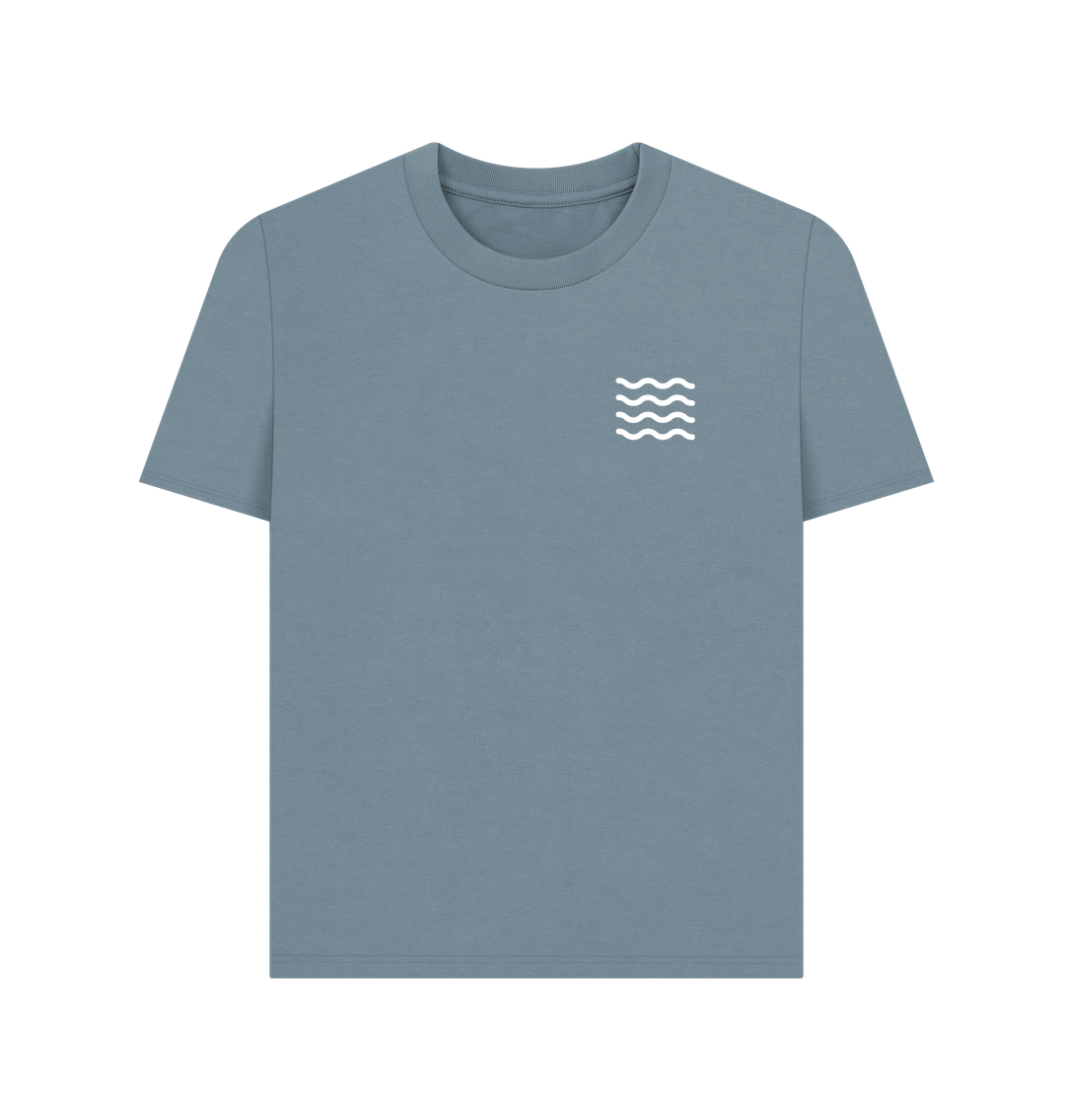 Stone Blue Printed T-shirt