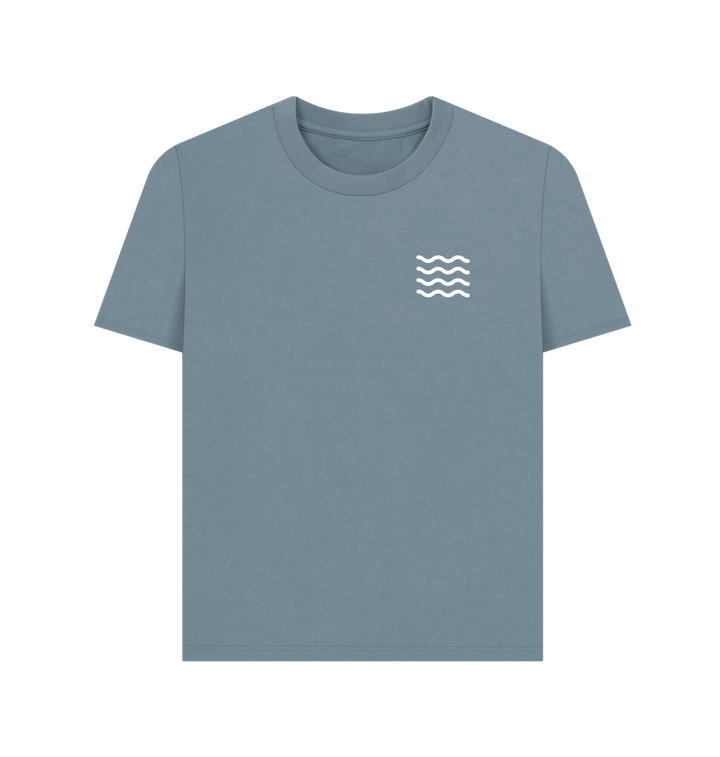 Stone Blue Printed T-shirt