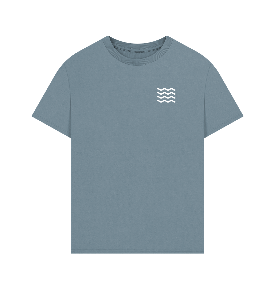Stone Blue Printed T-shirt