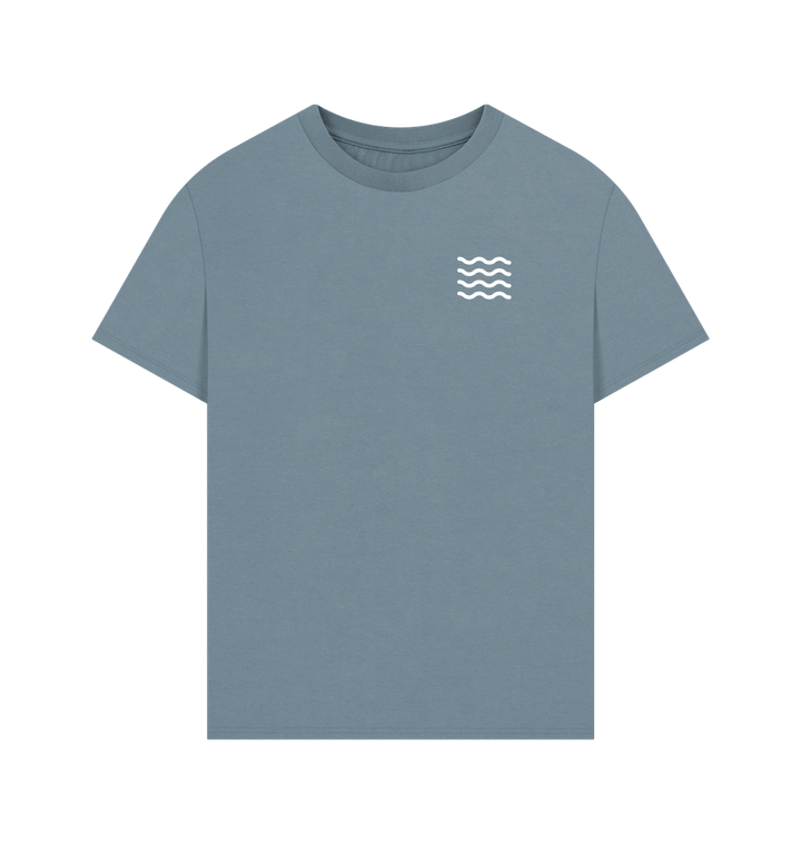Stone Blue Printed T-shirt